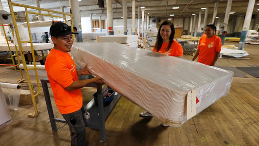 Reducing waste: HandUp in New Bedford Recycles and Upcycles Mattresses - Featured on Chronicle 5 WCVB