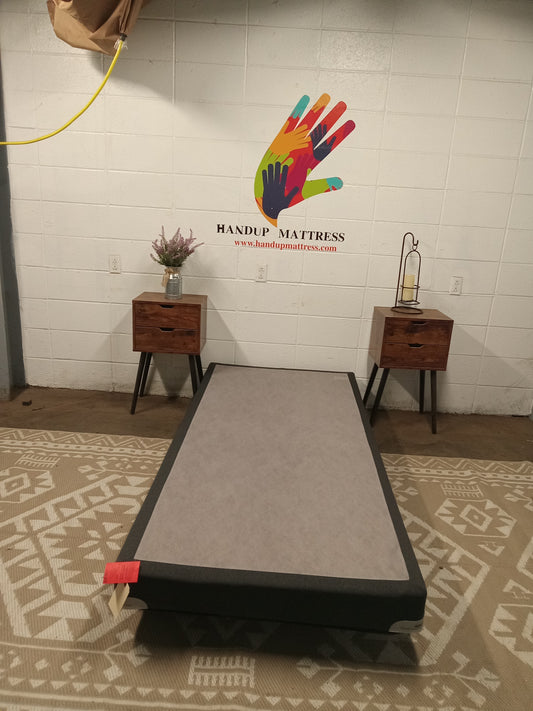 Dark Grey Twin XL Foundation (2)