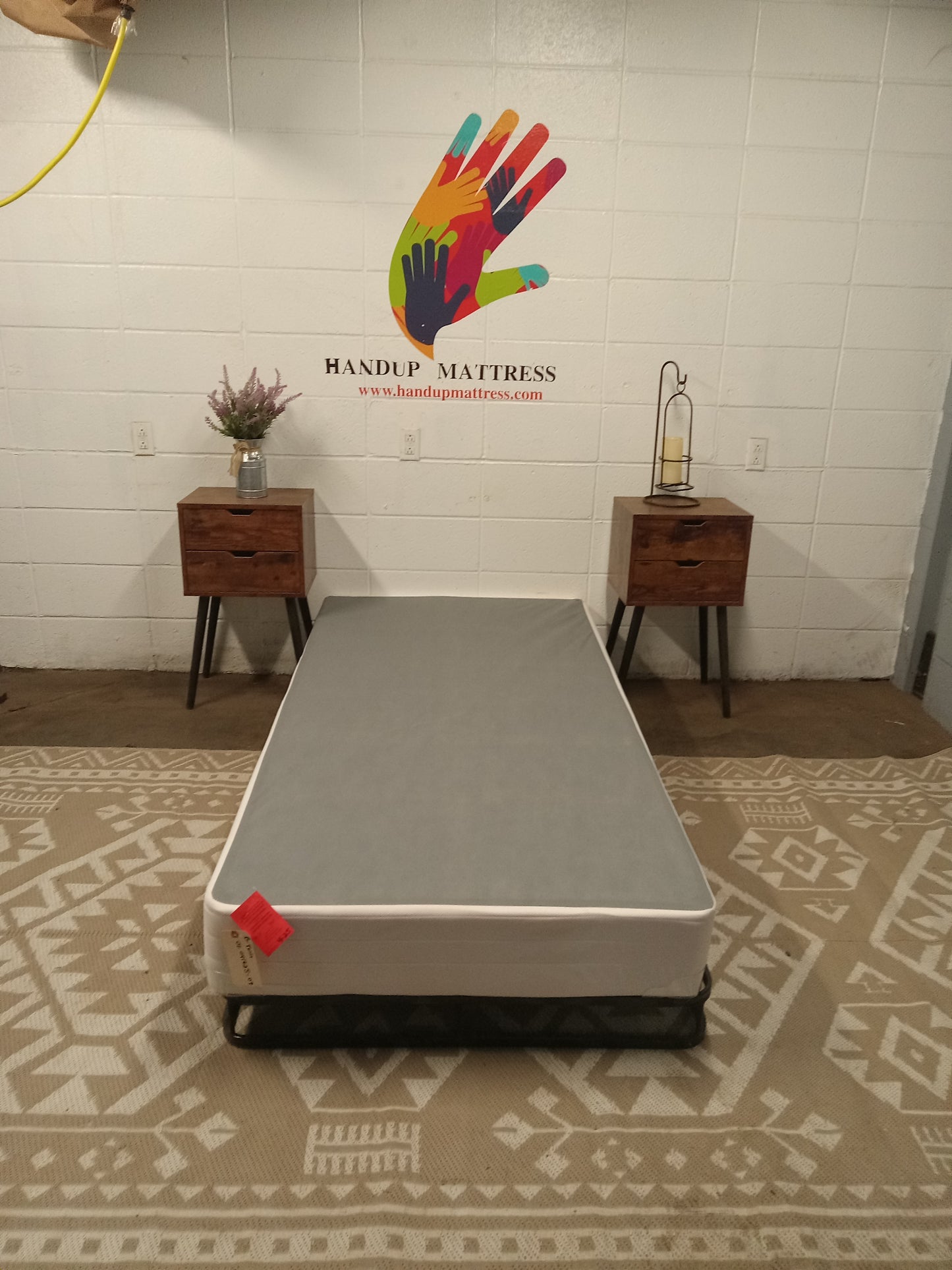 White Twin Boxspring 7.5"
