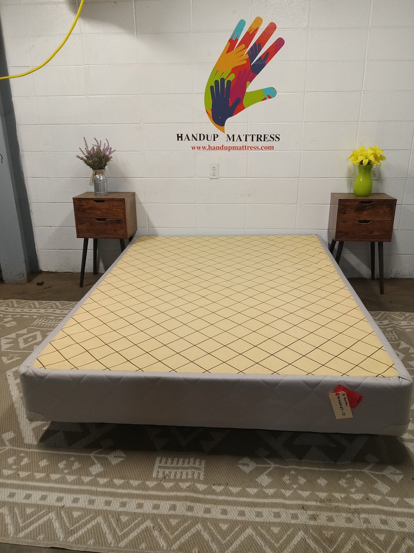 Grey Queen Boxspring