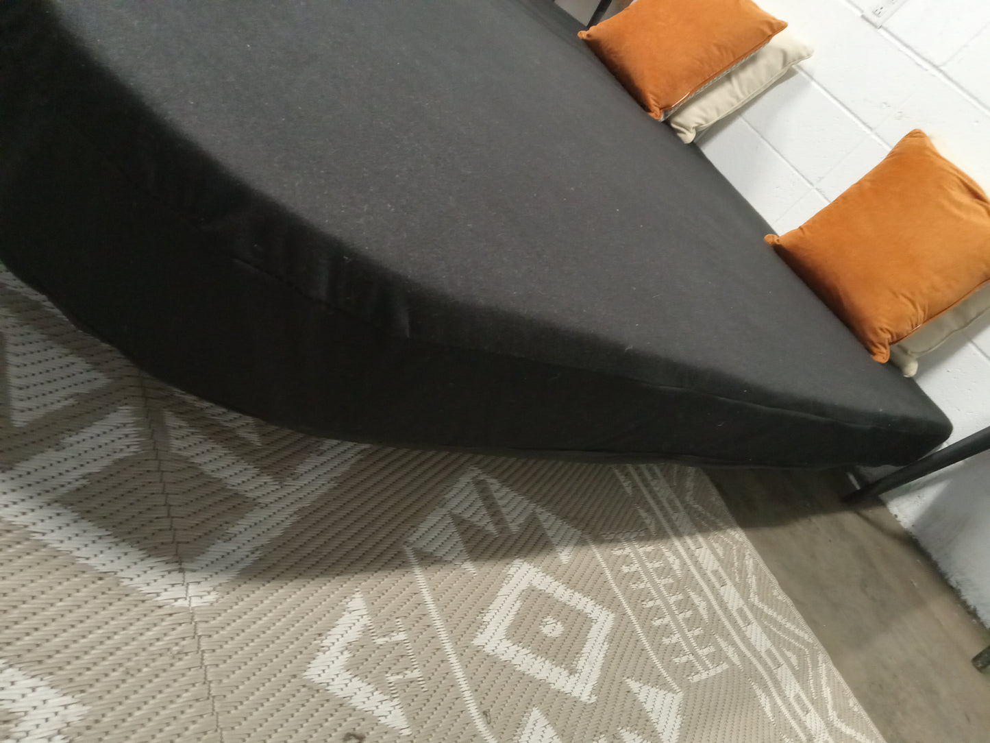 Unbranded | 5'' Memory Foam | 68 x 80 Black Mattress Topper