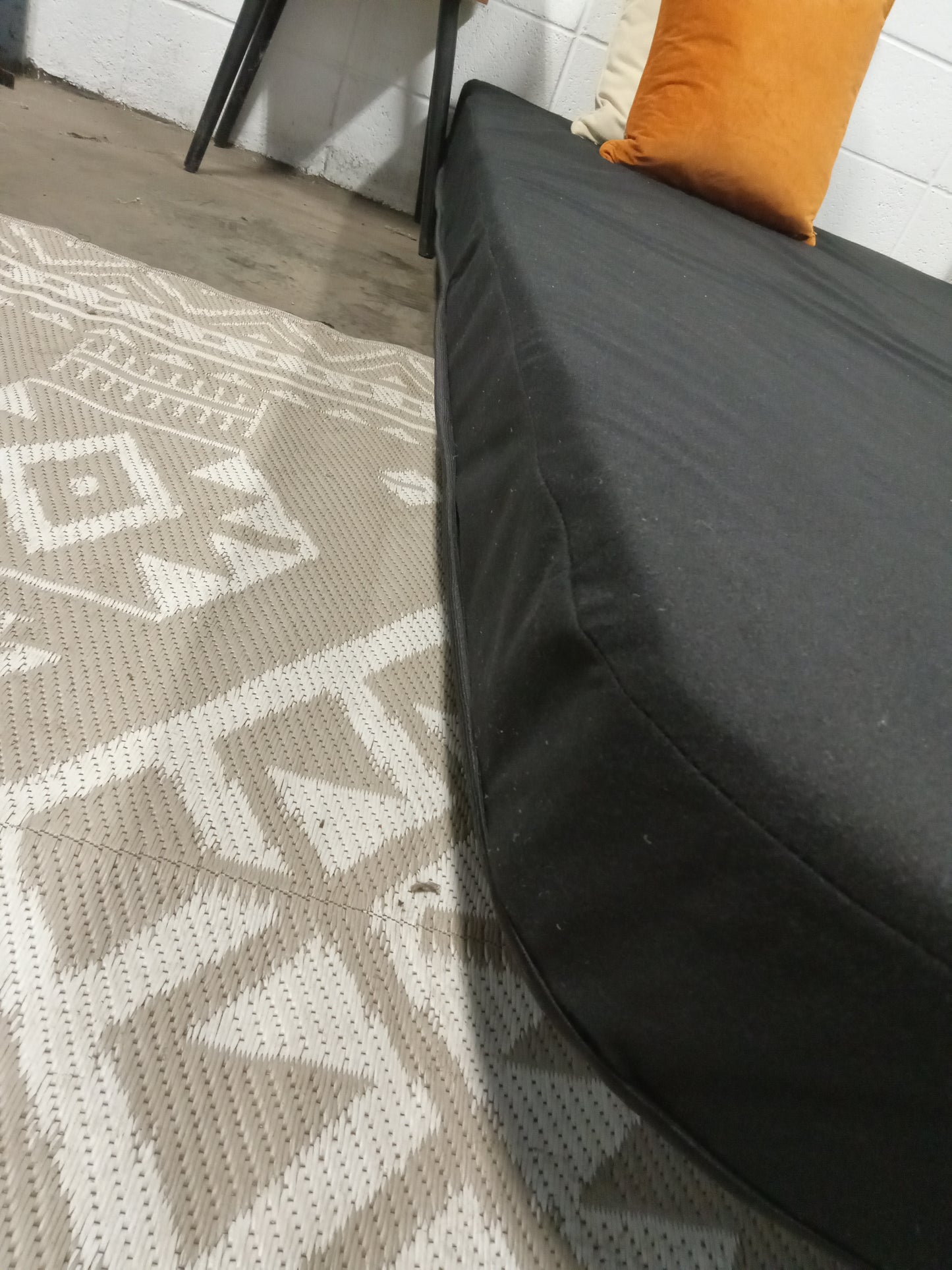 Unbranded | 5'' Memory Foam | 68 x 80 Black Mattress Topper