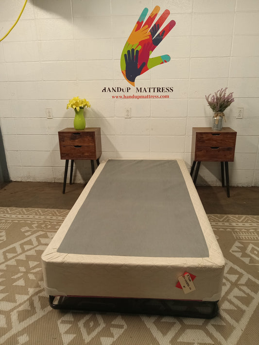 9'' Beige Twin Boxspring