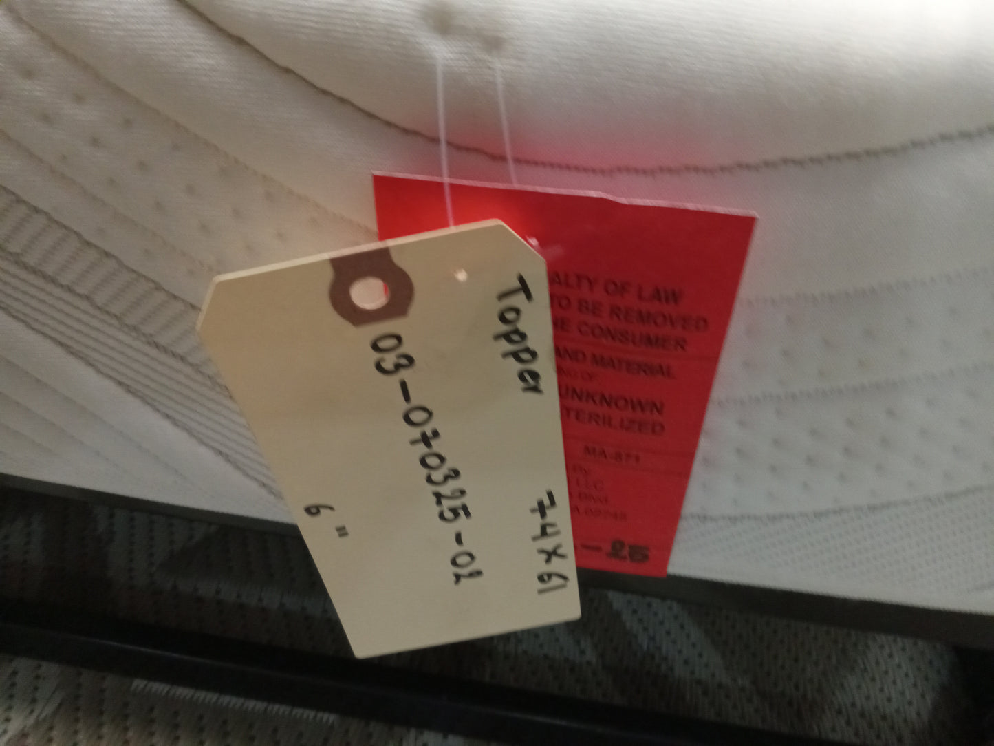 Unbranded | Split Memory Foam |6'' Mattress Toppers | 74''x61''