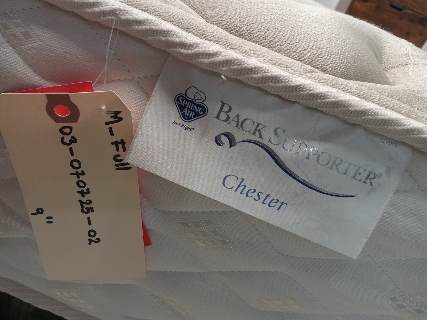 Spring Air | Back Supporter | Chester | 9'' Full Mattress