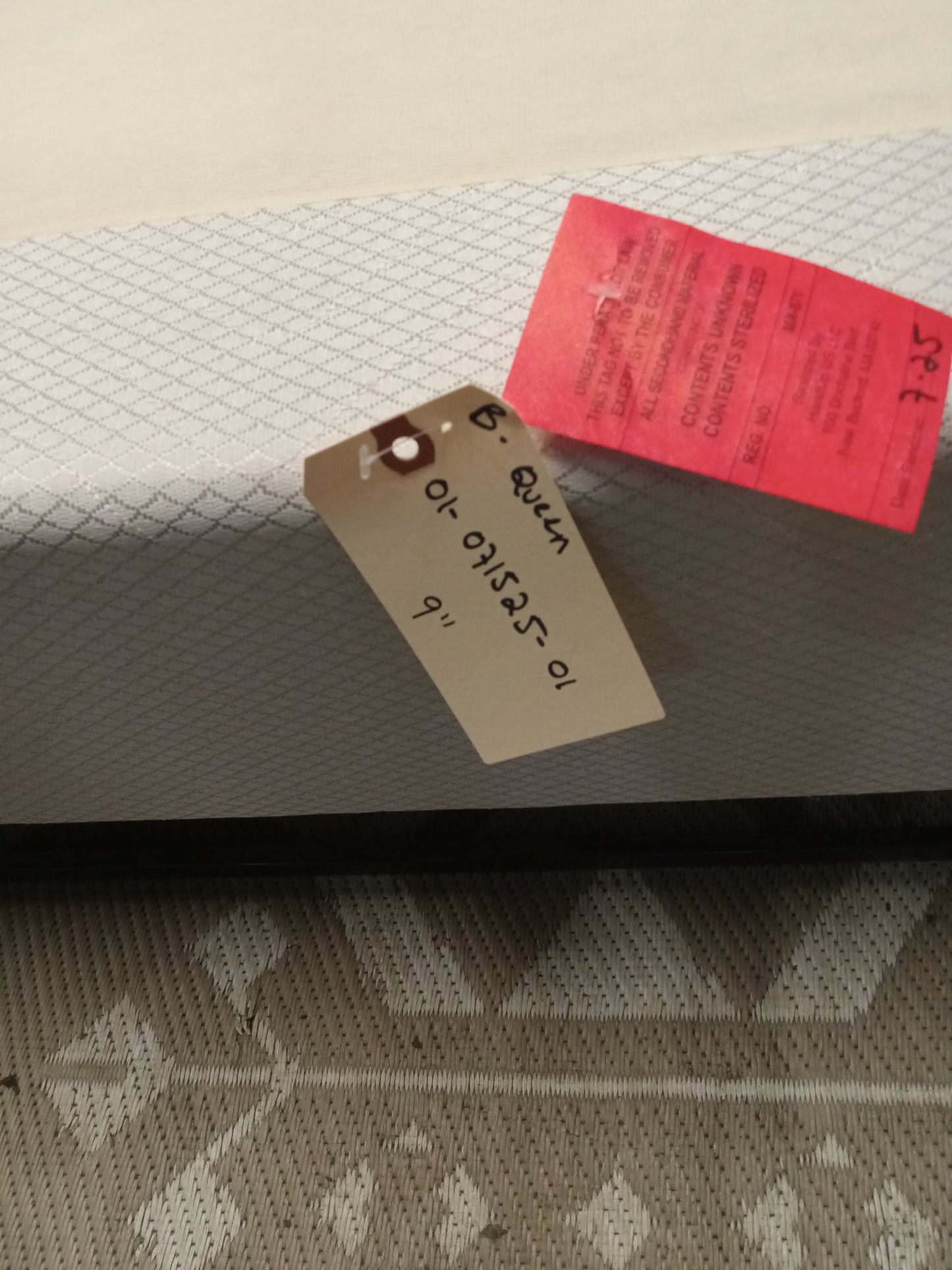 Box Spring | 9'' Queen Size Light Grey