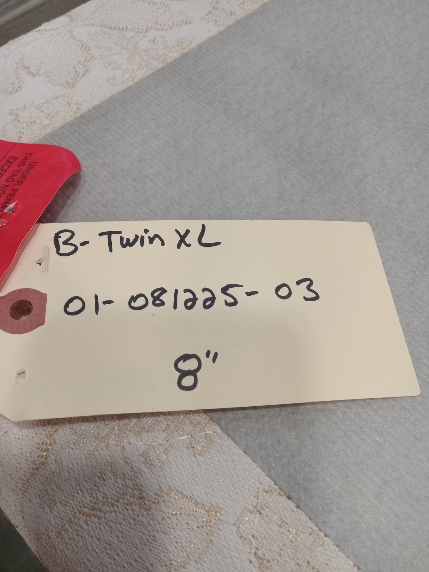 White & Beige Floral | Twin XL Foundation (2)