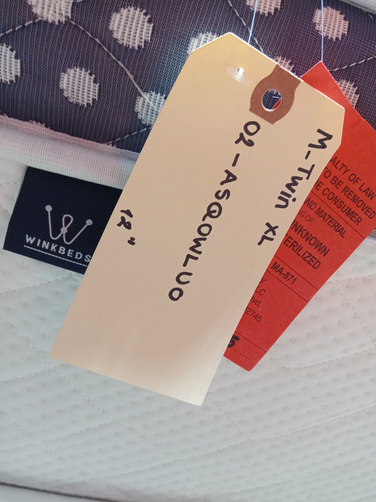 WinkBeds | Luxury Firm | 12" Twin XL Mattress