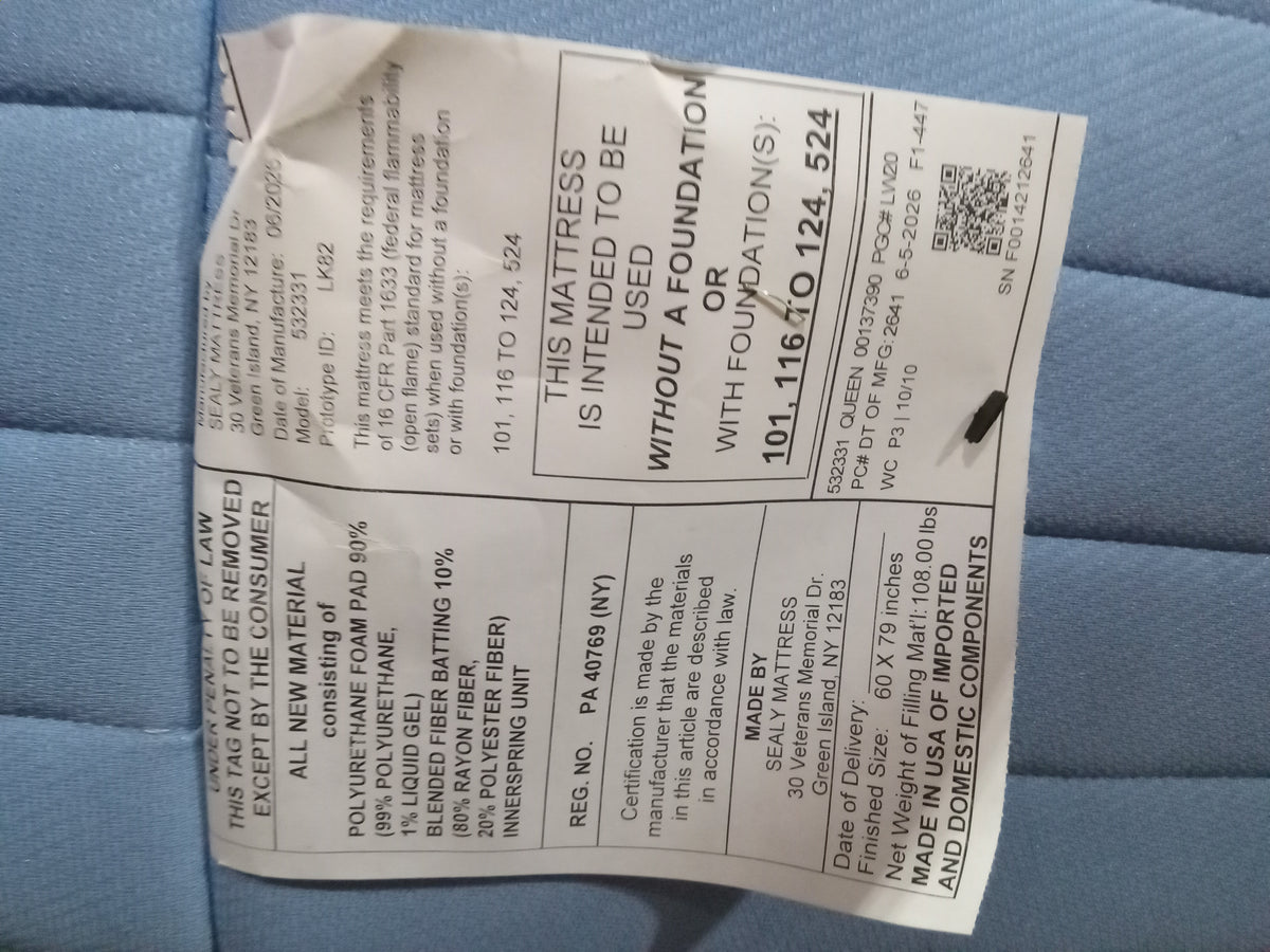 Sealy | Posturepedic Pro Hybrid Lacey II Firm 13" | Queen Mattress
