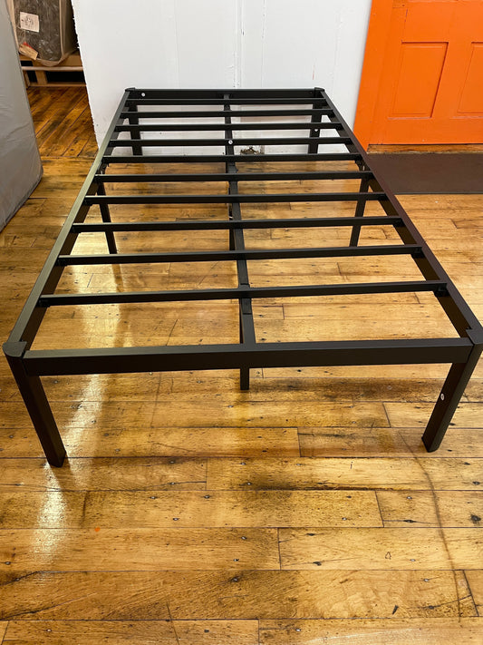 Rize Black Metal Platform Bed Frame | Twin XL Size