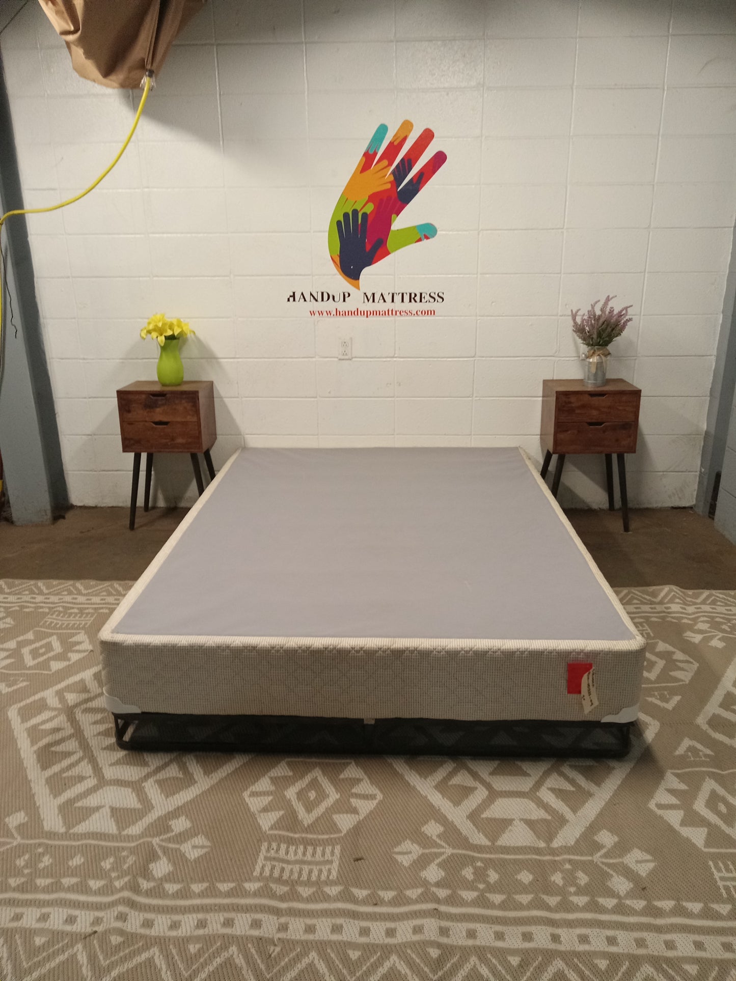 Patterned Queen Boxspring