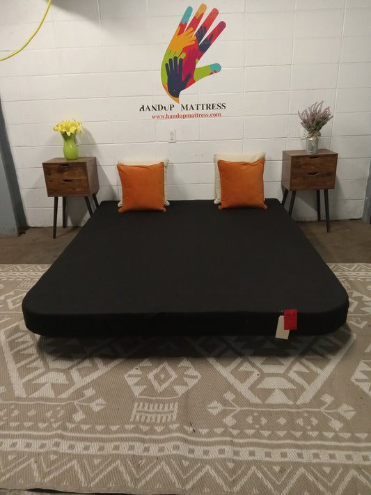 Unbranded | 5'' Memory Foam | 68 x 80 Black Mattress Topper