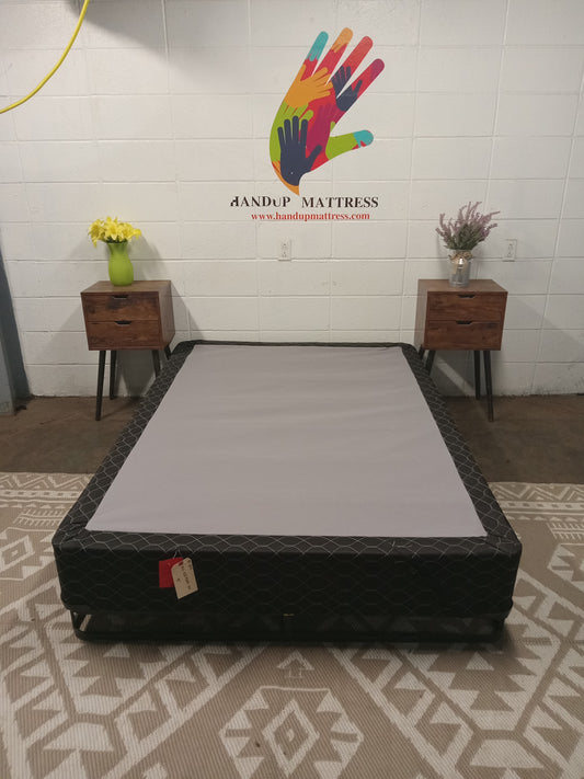 Black & Grey 9'' Full Boxspring