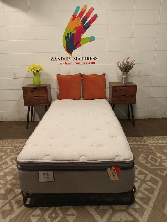 Sealy | Valdivia Plush Euro Pillow Top | 13" Twin Mattress