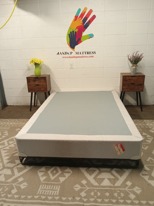 9'' White Full Boxspring