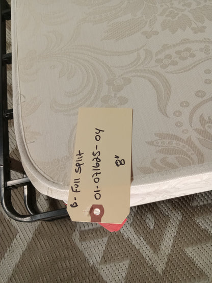 Full White 8'' Split Box Spring