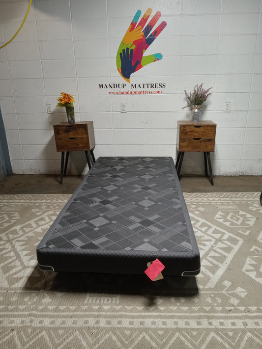 Unbranded | Black Geometric pattern | 5.5" Twin XL Box Spring