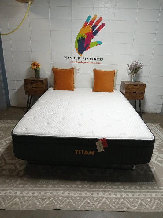 Brooklyn Bedding | Titan  Plus Luxe w/ GlacioTex Cooling Cover | 13" Queen Mattress