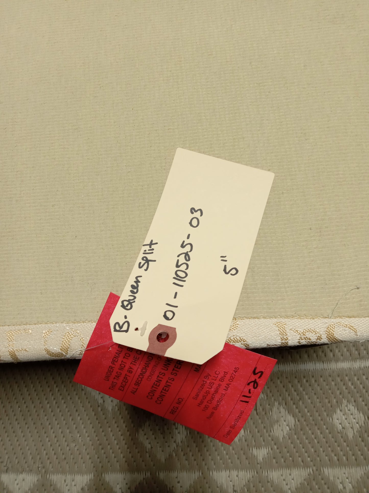 Stearns & Foster | Beige | 5" Queen Split Box Springs