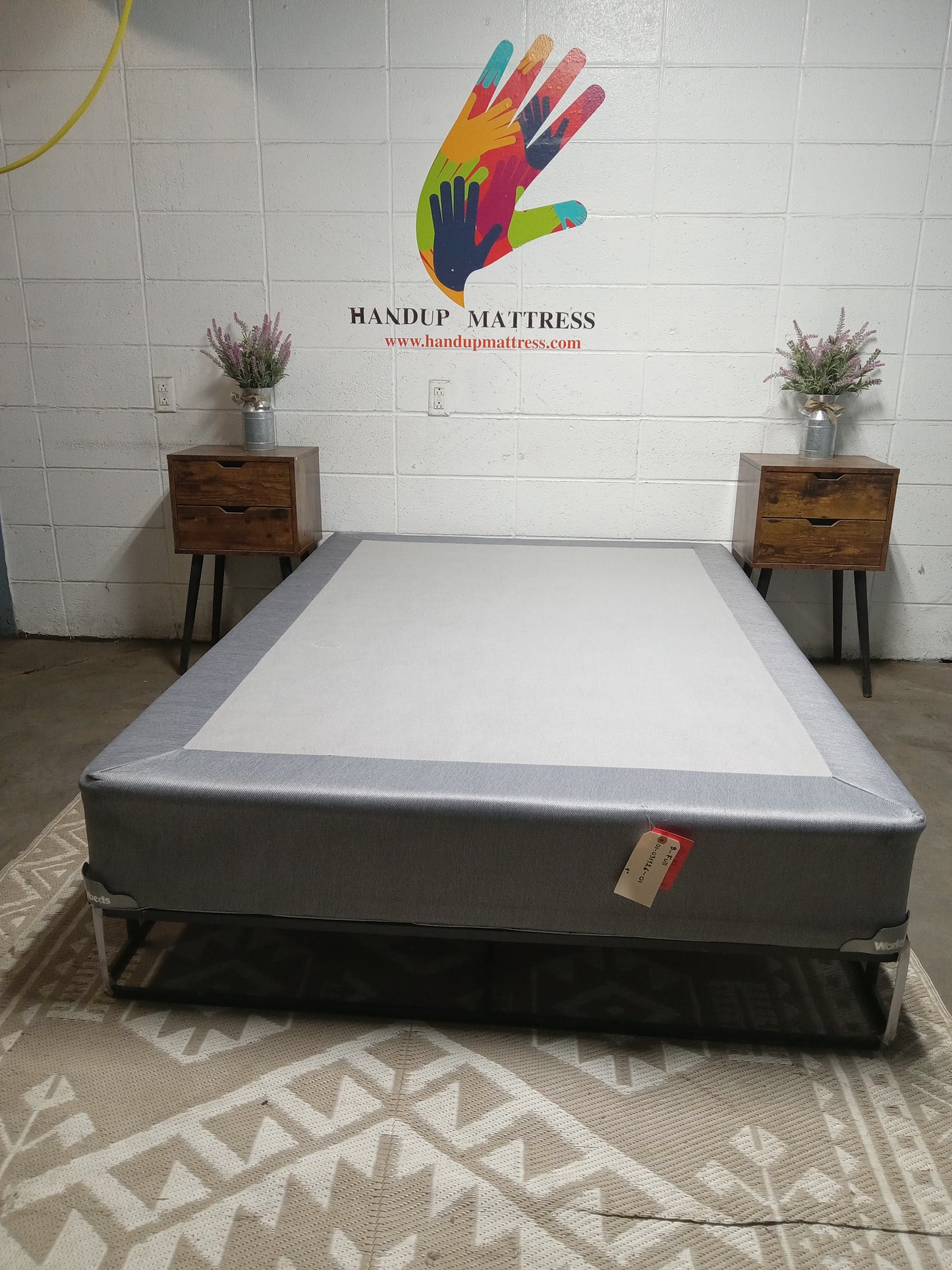 Unbranded | Grey | 9" Full Box Spring