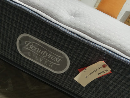 Beautyrest | Silver Courtyard Blue Plush | 10" Queen Mattress