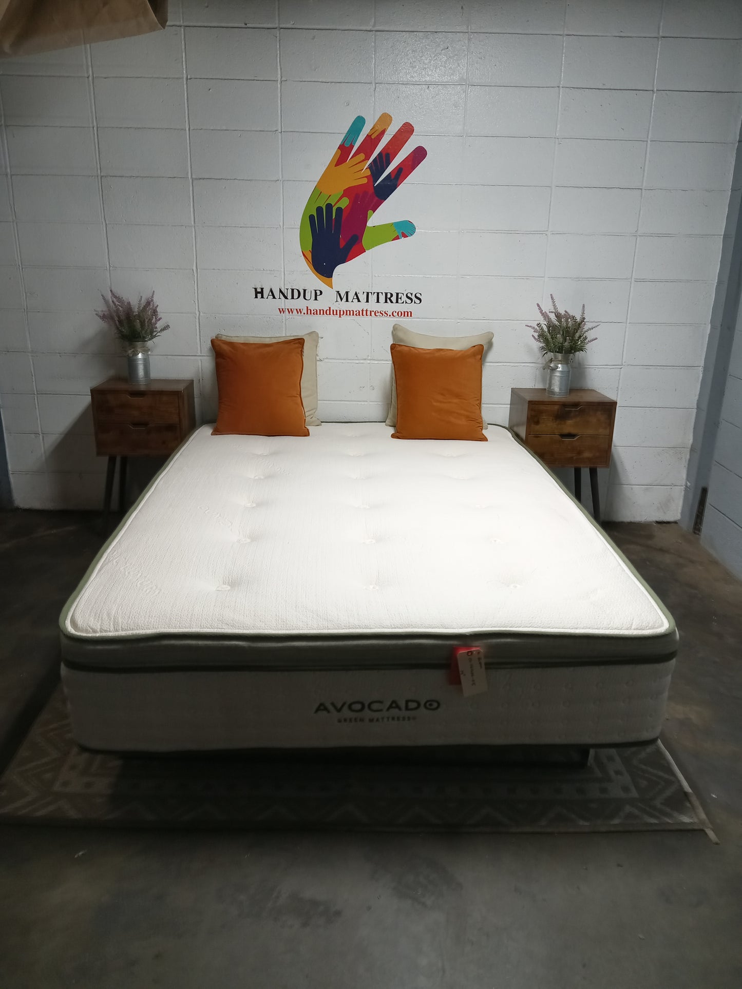 Avocado | Green Plush | 14" Queen Mattress