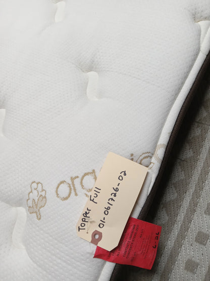 Brookside | Organic Cottom | 2" Full Mattress Topper