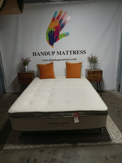 Avocado | Green Plush | 13" Queen Mattress