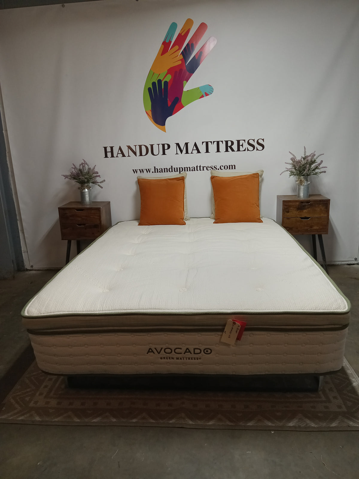 Avocado | Green Plush | 14" Queen Mattress