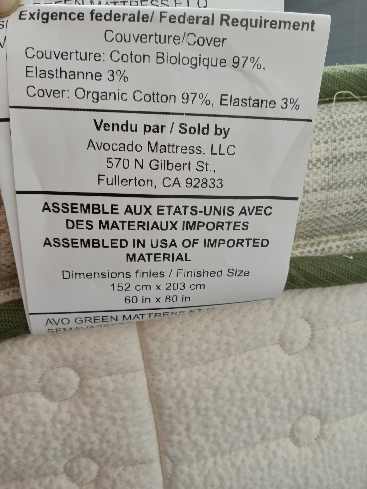 Avocado | Green 14" | Queen Mattress