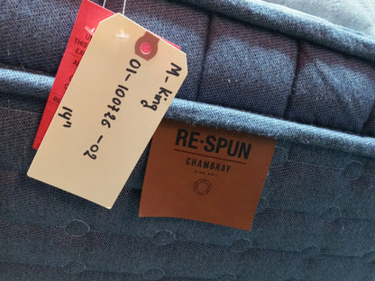 King Koil | Re-Spun Chambray Levi Luxury Firm Eurotop 14" | King Mattress
