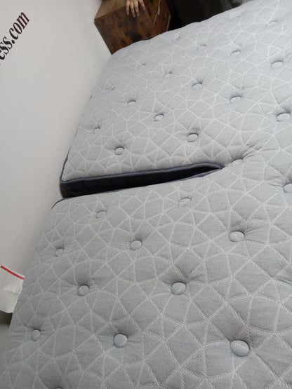 King Koil | Re-Spun Chambray Levi Luxury Firm Eurotop 14" | King Mattress
