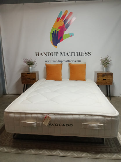 Avocado | Luxury Organic Medium Hybrid | 13.25" | Queen