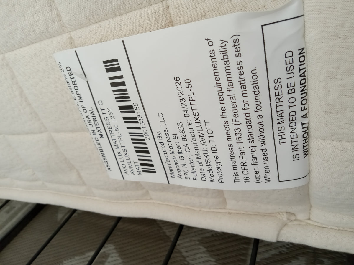Avocado | Luxury Organic Medium Hybrid | 13.25" | Queen