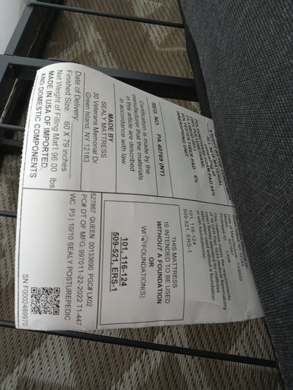 Sealy | Posturepedic Plus Albany Medium Hybrid | 13" | Queen Mattress