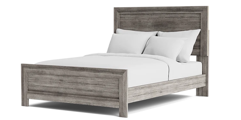 Langston Complete bed - Grey | Queen Size