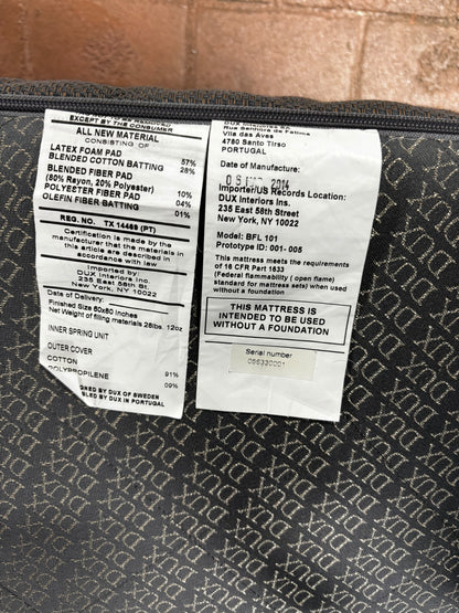 Duxiana Swedish Steel Coil Support Base 10.25" | Queen Mattress Base