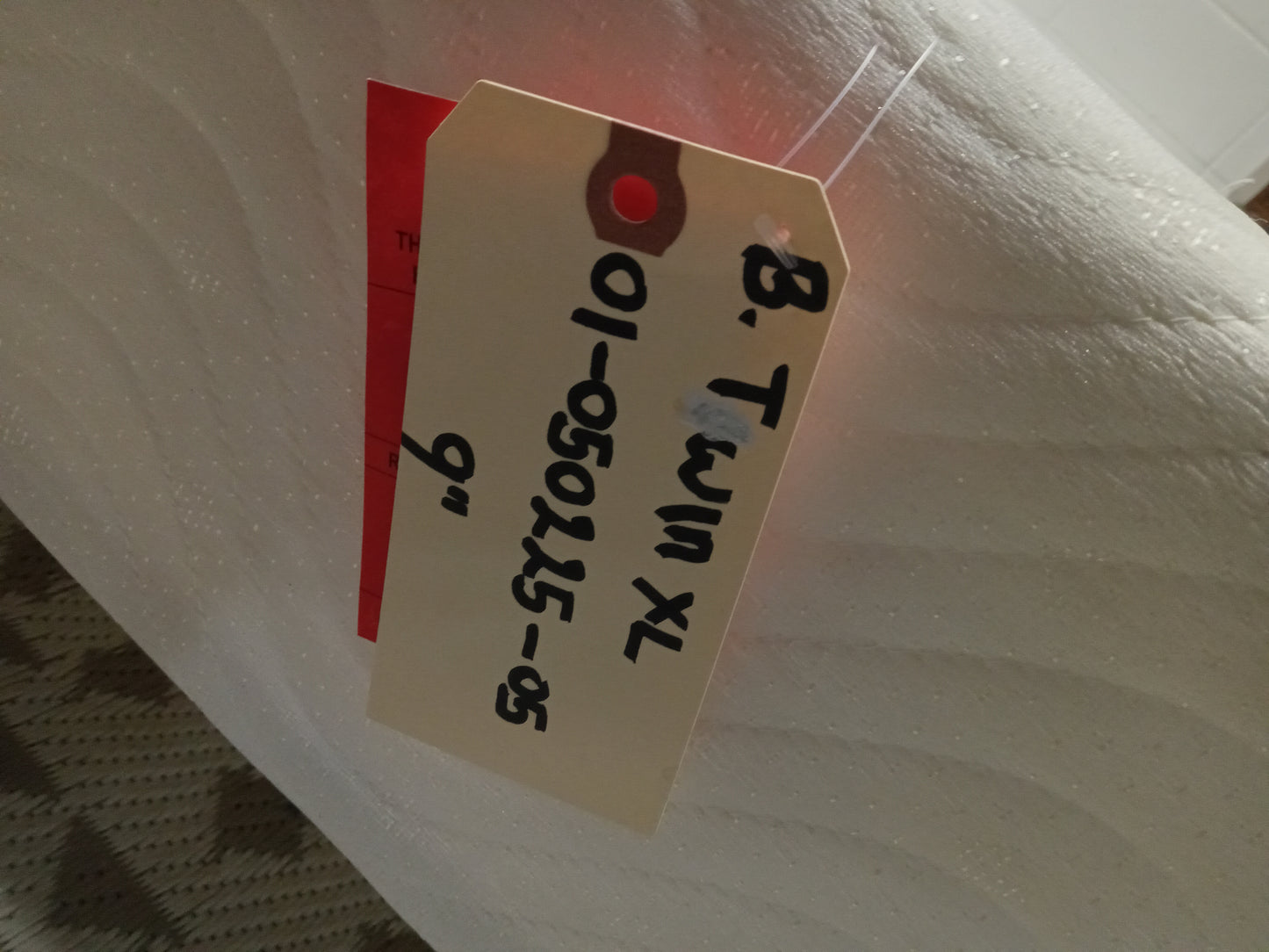 9'' White Twin XL Foundation