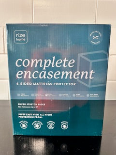 Rize Home Complete Encasement - 6 Sided Mattress Encasement Full