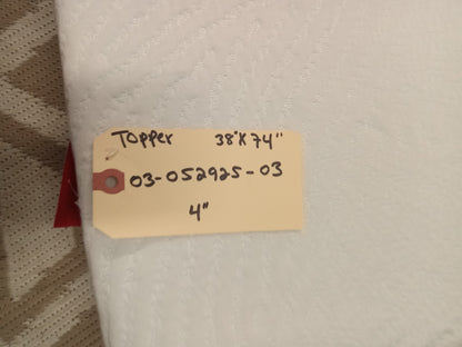 Lindy Life | Memory Foam | Twin Topper 38x74