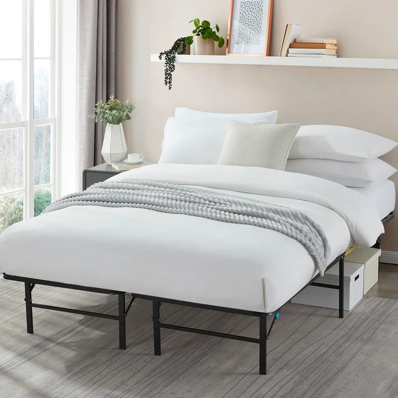 Sleeptones Basic Foldable Metal Platform Bed Frame