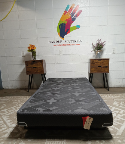 Unbranded | Black Geometric pattern | 5.5" Twin XL Box Spring