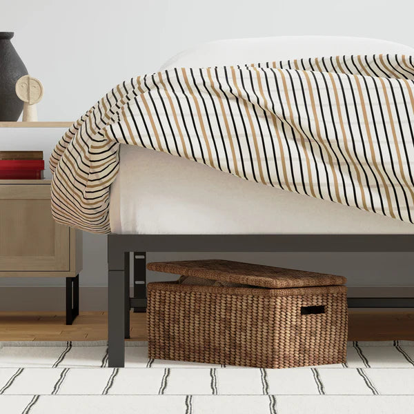 Rize Black Deluxe Platform Bed Base | Full Size