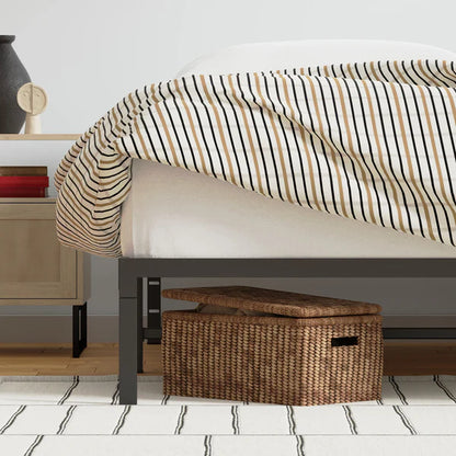 Rize Black Deluxe Platform Bed Base | Full Size
